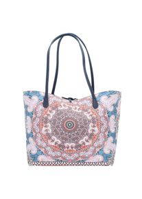 Desigual, Damen Shopper 'Afro Capri', Indigo / Mischfarben / Rosa