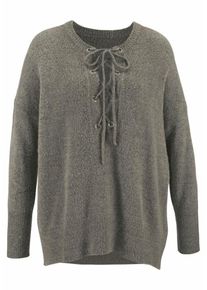 Aniston, Damen Rundhalspullover, Rauchgrau