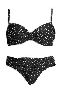 Lascana, Damen Bügel-Bikini, Schwarz / Weiß