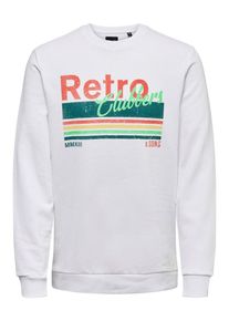 Only & Sons Only & Sons, Herren Sweatshirt, Gelb / Hellgrün / Rot / Weiß