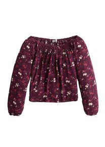 Hollister, Damen Bluse 'LS OTS TOP', Beere