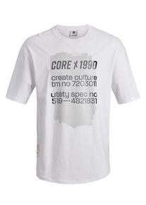 Jack & Jones JACK & JONES, Herren Oversize T-Shirt, Weiß