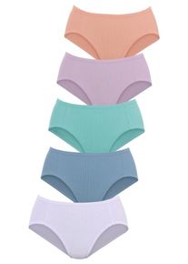 Petite Fleur, Damen Jazzpants (5 Stck.), Himmelblau / Hellblau / Mint / Mauve / Koralle