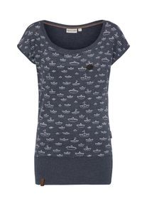 Naketano, Damen Shirt, Indigo / Weiß