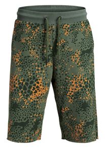 Jack & Jones JACK & JONES, Herren Sweatshorts, Sand / Grün / Khaki