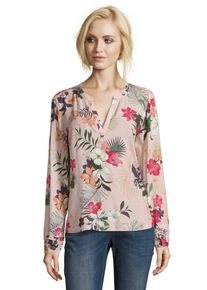 BETTY & CO Betty & Co, Damen Bluse, Grün / Orange / Rosa / Rot / Weiß