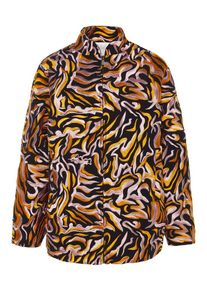 POSTYR, Damen Jacke 'Kokon', Goldgelb / Puder / Schwarz