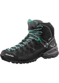 Salewa, Damen Wanderschuhe 'ALP Trainer Mid GTX', Mint / Schwarz