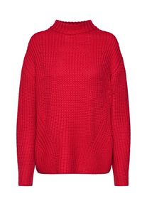 Pieces, Damen Pullover 'PCSIE LS KNIT FF', Rot