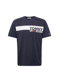 Tommy Jeans, Herren T-Shirt 'ESSENTIAL', Dunkelblau / Rot / Weiß