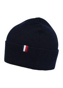 Tommy Hilfiger, Damen M&uuml;tze 'MODERN BEANIE', Dunkelblau / Rot / Schwarz / Wei&szlig;