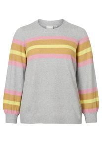 JUNAROSE, Damen Pullover, Gelb / Goldgelb / Graumeliert / Pastellpink