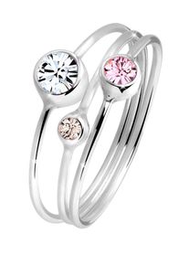 Elli, Damen Ring, Beige / Altrosa / Silber