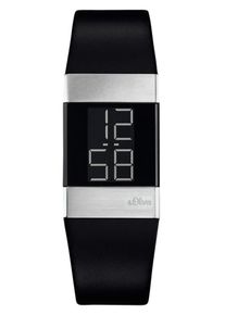 s.Oliver RED LABEL, Damen Armbanduhr, Silbergrau / Schwarz