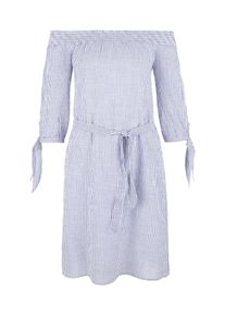 s.Oliver RED LABEL, Damen Kleid, Blau / Wei&szlig;