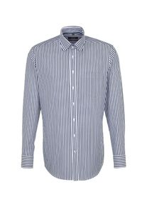 Seidensticker, Herren Hemd, Taubenblau / Wei&szlig;