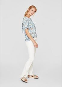 s.Oliver RED LABEL, Damen Bluse, Hellblau / Mischfarben