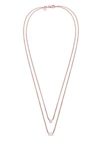 Elli Premium, Damen Halskette, Rosegold / Weiß