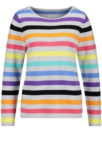 Gerry Weber, Damen Pullover, Rauchblau / Neonblau / Gelb / Grau / Neonlila / Hellorange / Dunkelpink / Schwarz