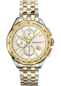 Versace, Herren Chronograph 'Glaze', Gold / Silber