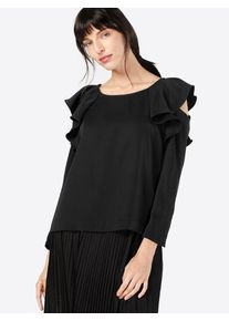 Selected Femme, Damen Tunika mit Volants 'SFKASSIA', Schwarz