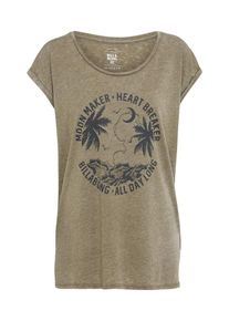 Billabong, Damen Shirt 'All Night', Rauchgrau / Oliv