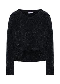 Noisy may, Damen Pullover 'NMMICHELLE L/S V-NECK KNIT 7', Schwarz