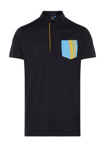 J. Lindeberg J.Lindeberg, Herren Poloshirt 'Owen', Hellblau / Gelb / Schwarz