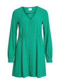 Vila, Damen Kleid, Grün / Schwarz