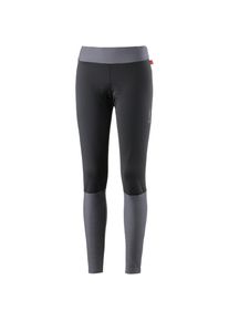 Löffler Löffler, Damen Warm Fahrradtights 'Fusion WS', Graumeliert / Schwarz