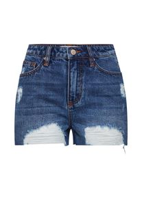 Funky Buddha, Damen Shorts, Blue Denim