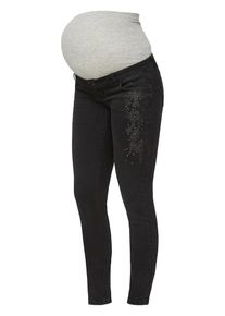 MAMALICIOUS, Damen Umstandsjeans, Black Denim