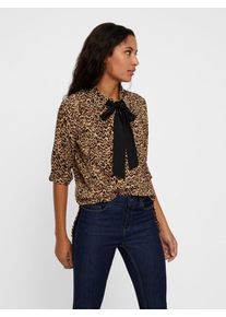 Véro Moda VERO MODA, Damen Bluse, Beige / Schwarz