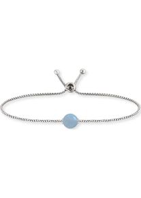 Engelsrufer, Damen Armband 'Aquamarin Erb-Lilgem-AQ', Rauchblau / Silber