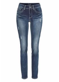 Arizona, Damen Skinny-fit-Jeans, Blue Denim