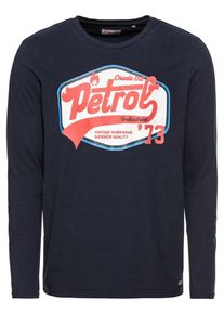 PETROL INDUSTRIES, Herren Shirt, Dunkelblau / Hellrot