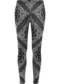 Urban Classics, Damen Leggings, Schwarz / Wei&szlig;