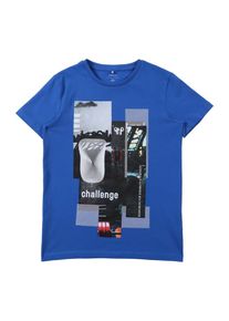 name it, T-Shirt 'NKMDEXTER SS TOP BOX', Blau