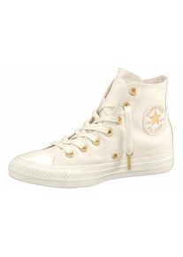Converse, Damen Sneaker 'Chuck Taylor All Star Hi Sparkle', Gold / Perlwei&szlig;