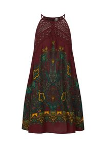 Free People, Damen Kleid, Rot / Schwarz