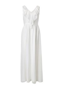 Hallhuber, Damen Maxikleid, Wei&szlig;