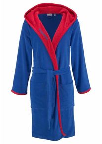 Kangaroos, Damen Bademantel 'Nelly', Blau / Rot