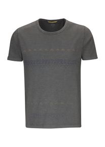 Camel Active, Herren T-Shirt, Blau / Senf / Dunkelgrau