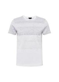 BOSS, Herren Shirt 'Teep 2 10212434 01', Grau / Weiß