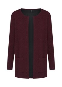 Only, Damen Strickjacke 'onlJO L/S CARDIGAN JRS', Bordeaux / Schwarz