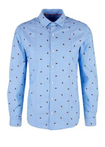 s.Oliver RED LABEL, Herren Hemd, Rauchblau