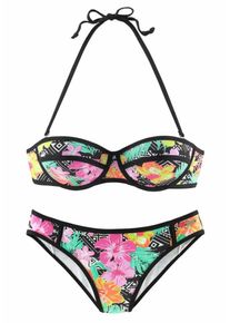 Bench, Damen Balconette-Bikini, Mischfarben / Schwarz