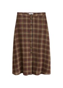 Mango, Damen Rock 'Ingrid4', Dunkelblau / Braun / Hellbraun