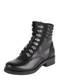 Bullboxer, Damen Schnürstiefel aus Leder, Schwarz