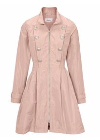Heine, Damen Kurzmantel mit Zwei-Wege-Reißverschluss, Rosé